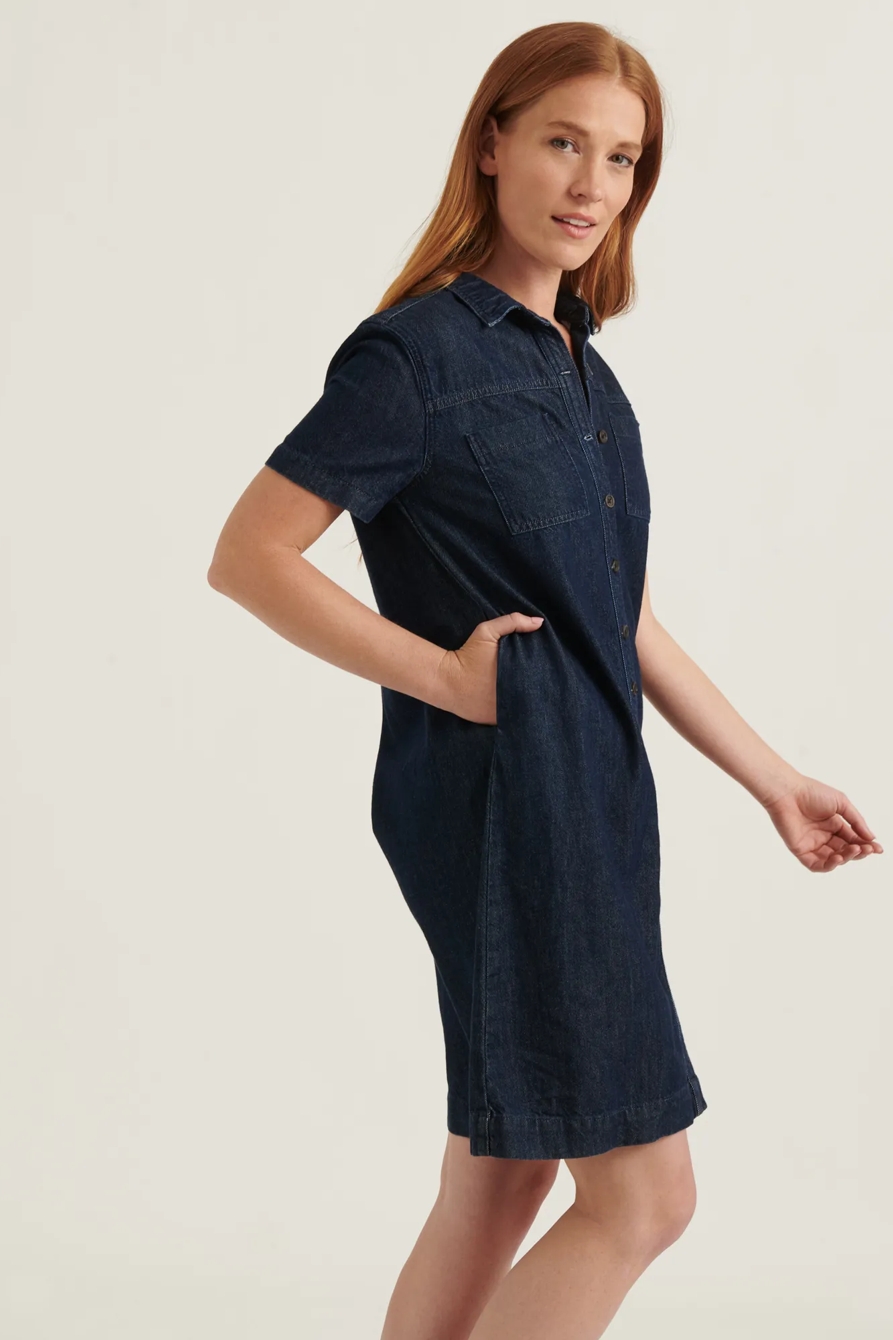 BUTTON FRONT SHIRT DRESS, image 2