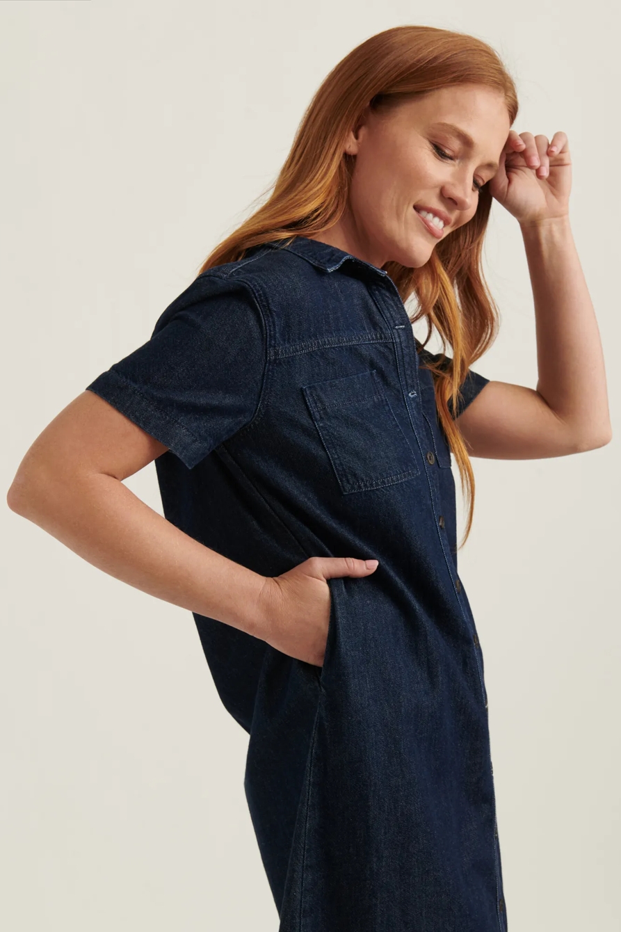 BUTTON FRONT SHIRT DRESS, image 4