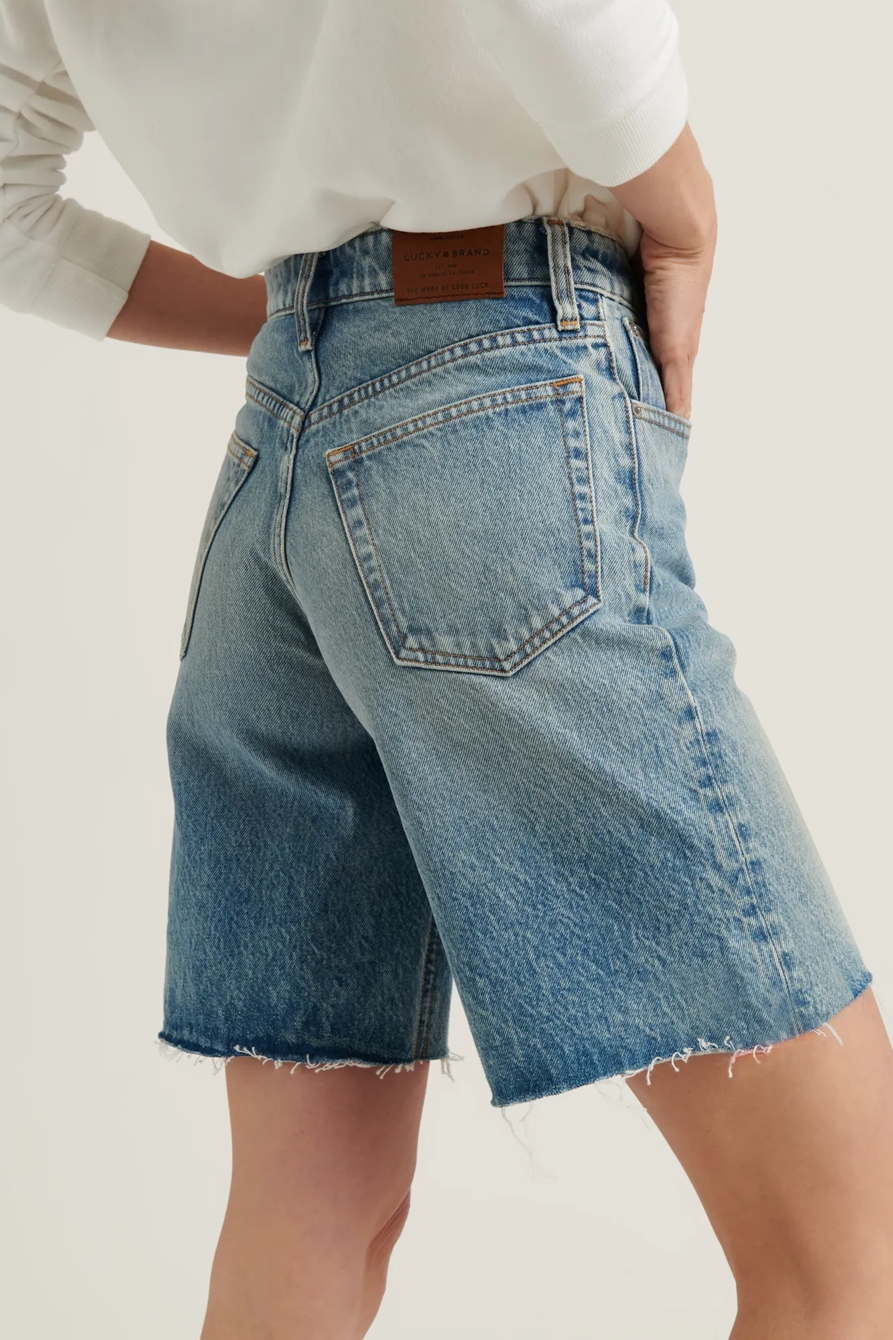 RELAXED BERMUDA JEAN SHORT, image 4