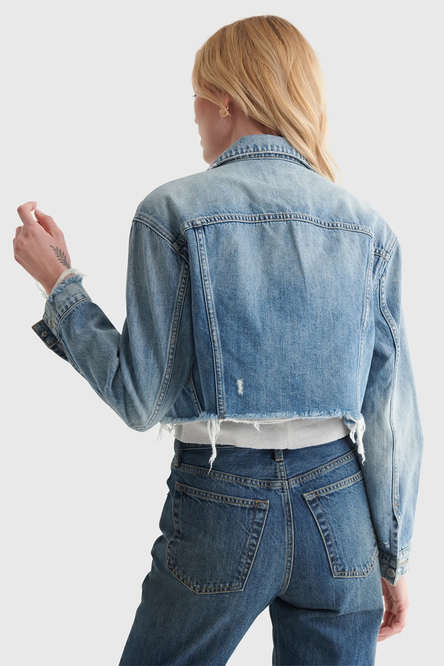 CUT OFF JEAN TRUCKER JACKET, image 5