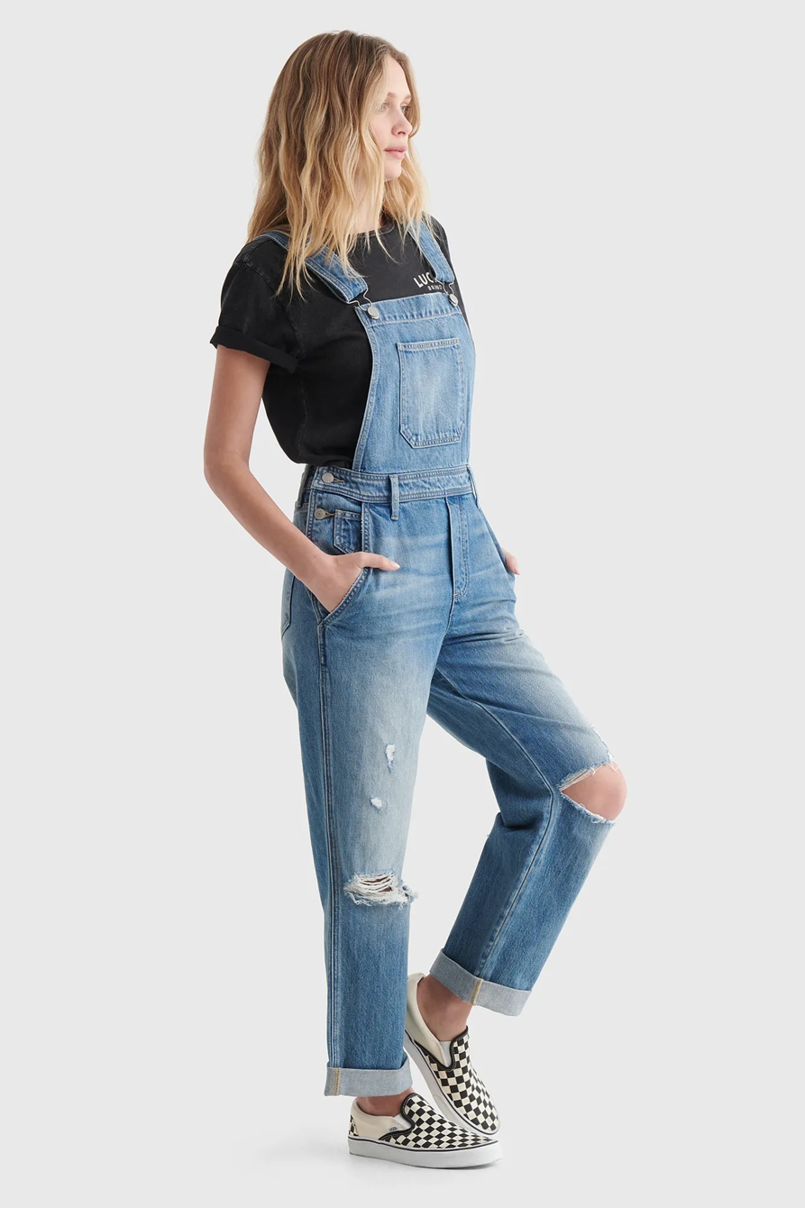 DENIM BOYFRIEND OVERALL, image 2