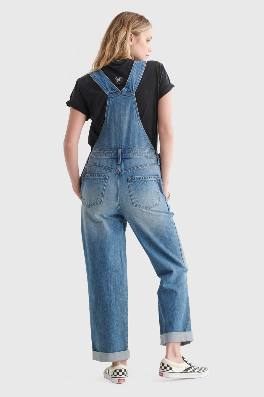 DENIM BOYFRIEND OVERALL, image 4