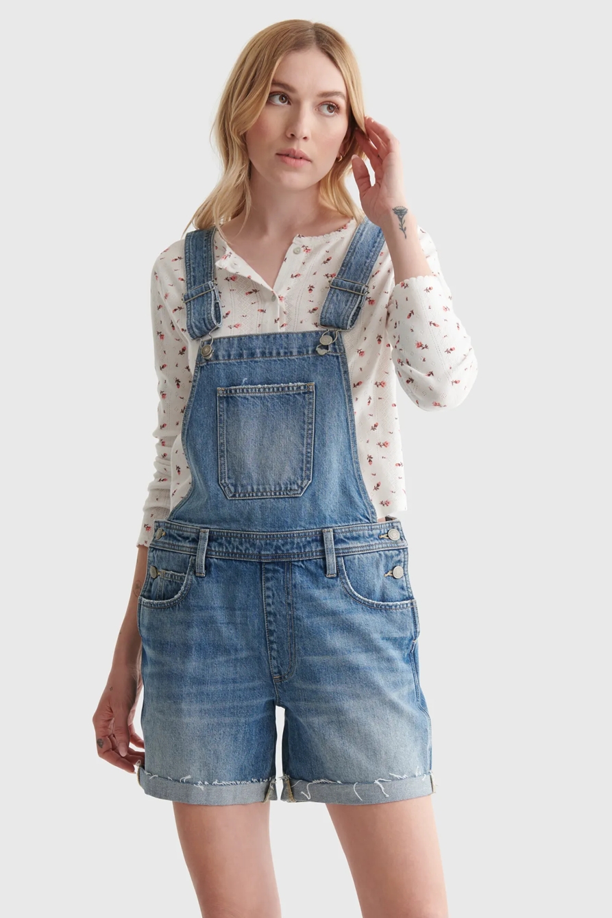DENIM BOYFRIEND SHORTALL, image 2