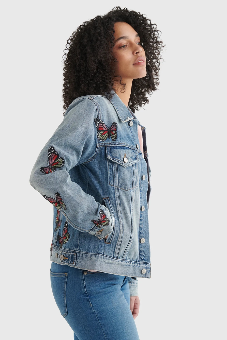 BUTTERFLY TRUCKER WITH EMBROIDERY, image 3