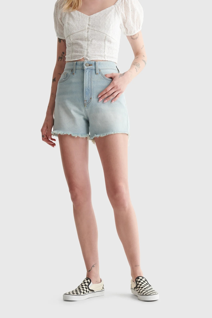 HIGH RISE CUT OFF JEAN SHORT, image 2