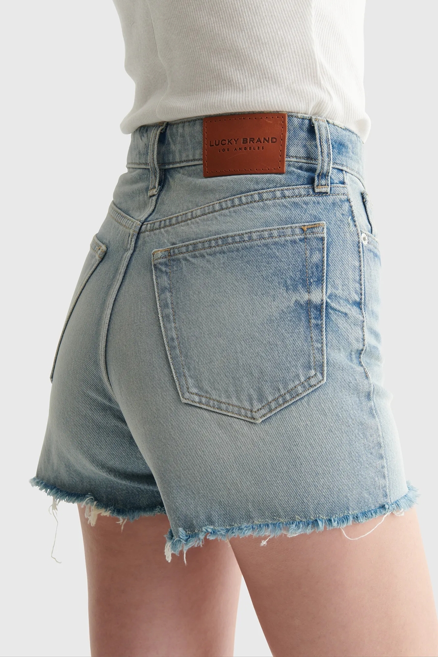 HIGH RISE CUT OFF JEAN SHORT, image 5