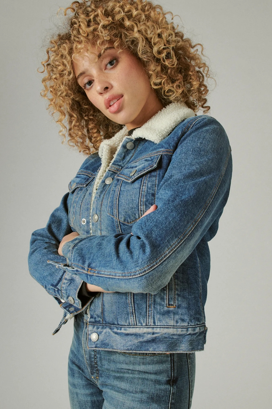 ICON FAUX SHEARLING TRUCKER JACKET, image 3