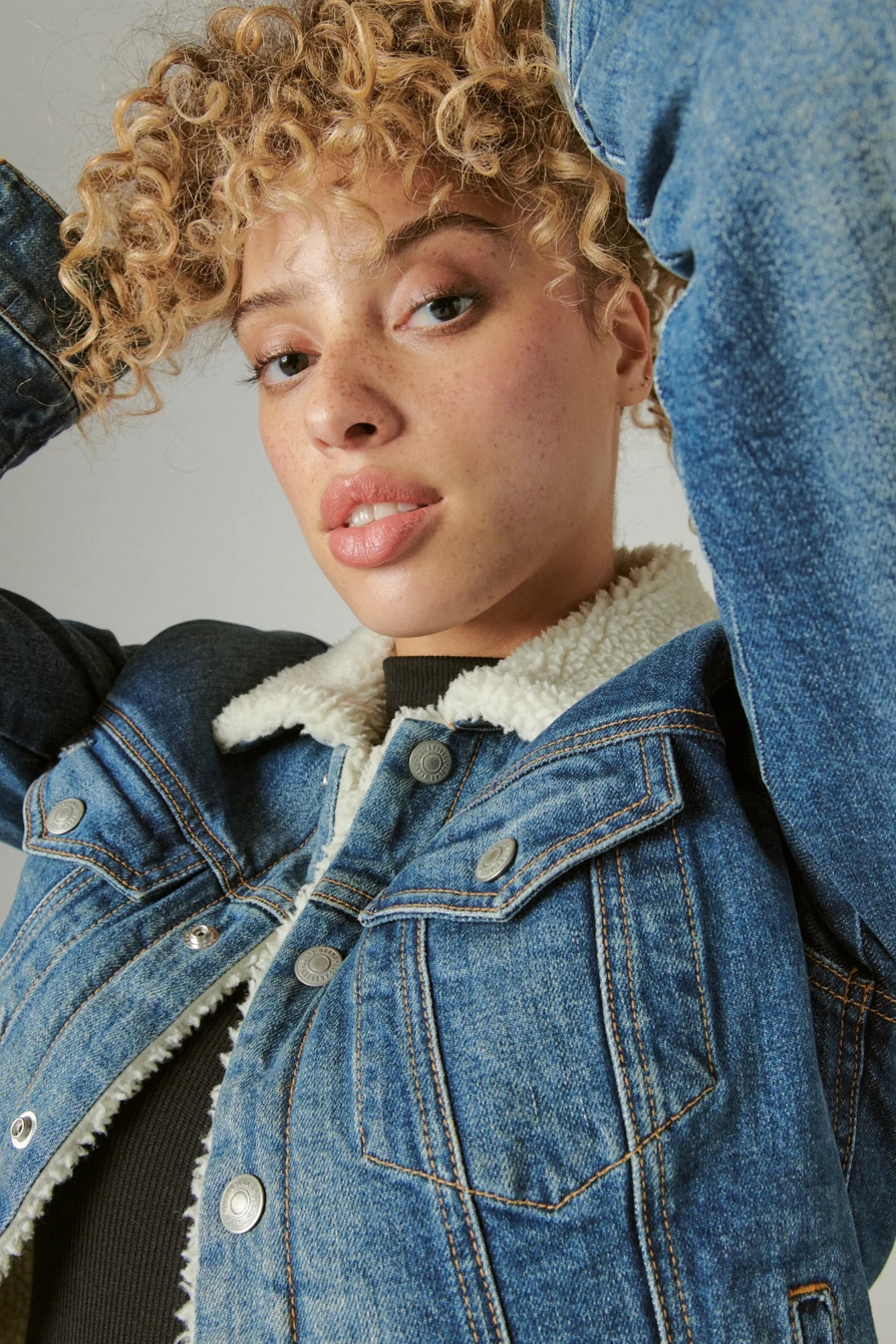ICON FAUX SHEARLING TRUCKER JACKET, image 5