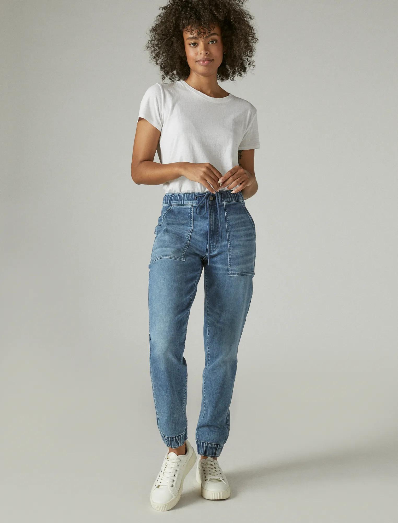 Marco sport jean jogger (Denim/navy/green) - Posh By V