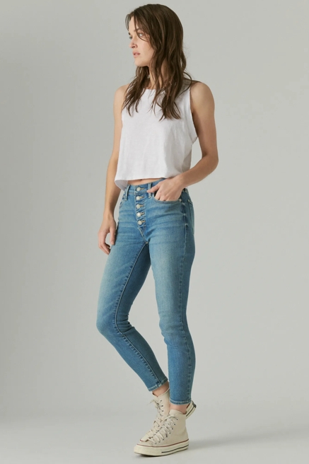 HIGH RISE BRIDGETTE WITH EXPOSED BUTTON FLY, image 2