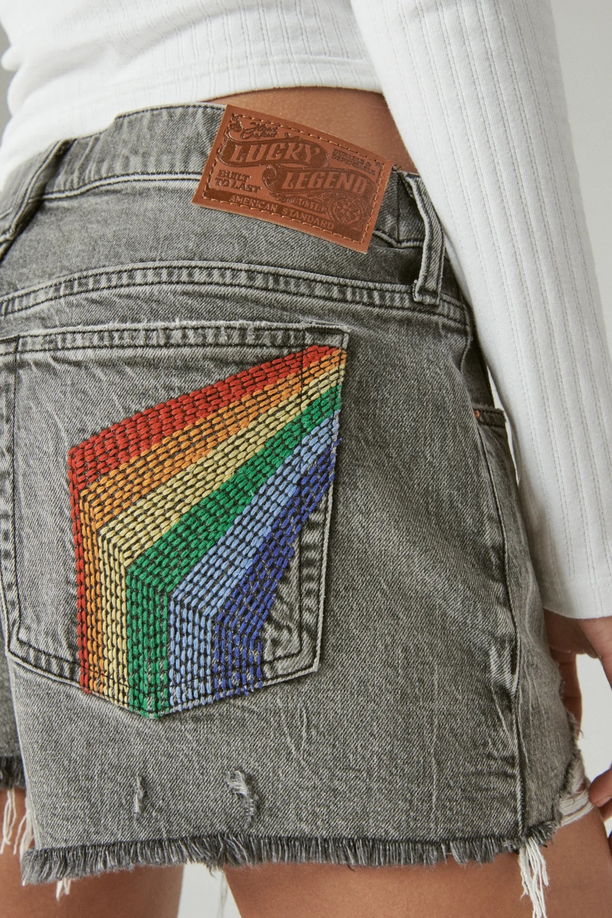LUCKY LEGEND PINK FLOYD 3" MID RISE BOY SHORT, image 6
