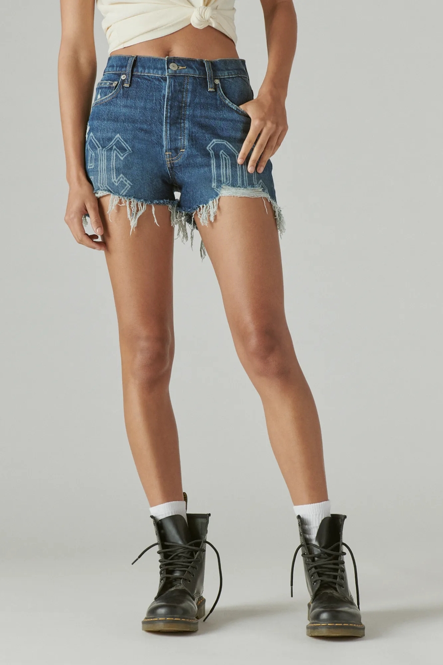 LUCKY LEGEND ACDC 3" HIGH RISE MOM SHORT, image 4