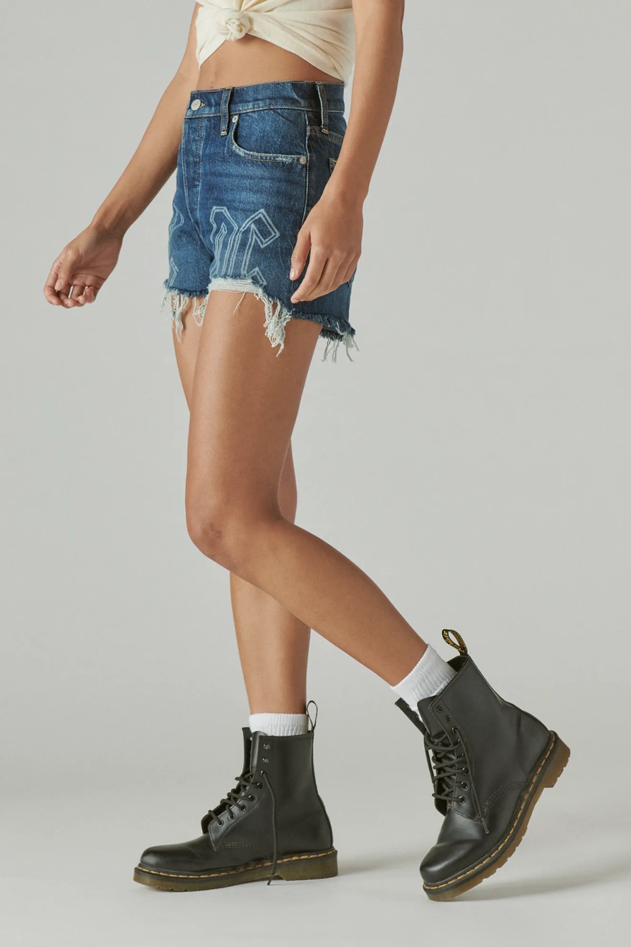 LUCKY LEGEND ACDC 3" HIGH RISE MOM SHORT, image 5