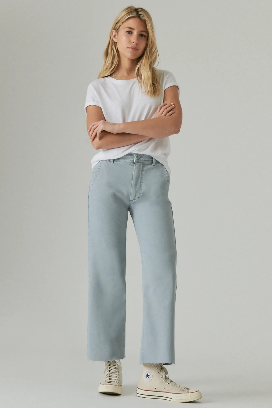 COLORED HIGH RISE WIDE LEG, image 1