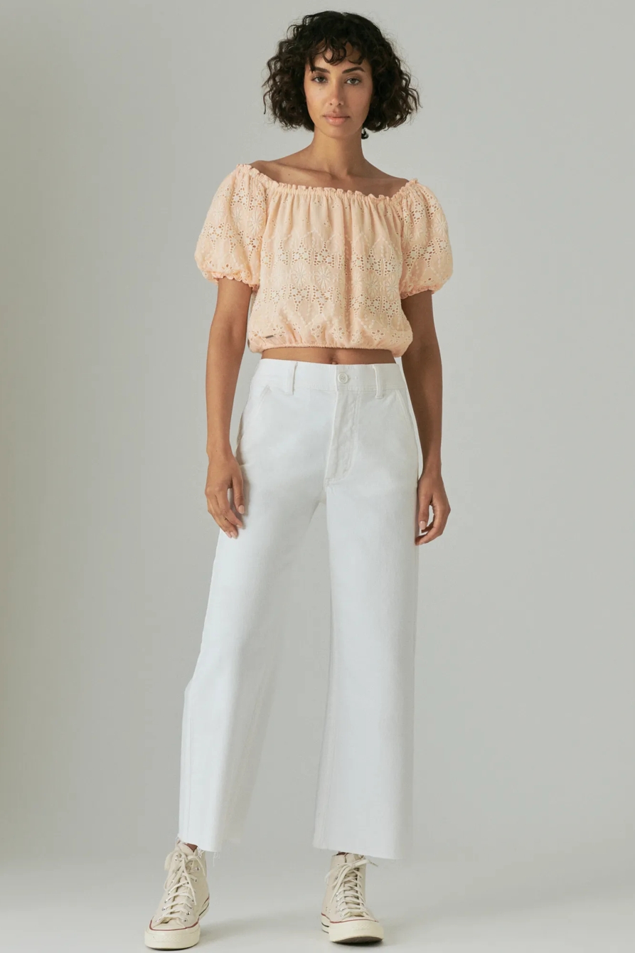 COLORED HIGH RISE WIDE LEG, image 1