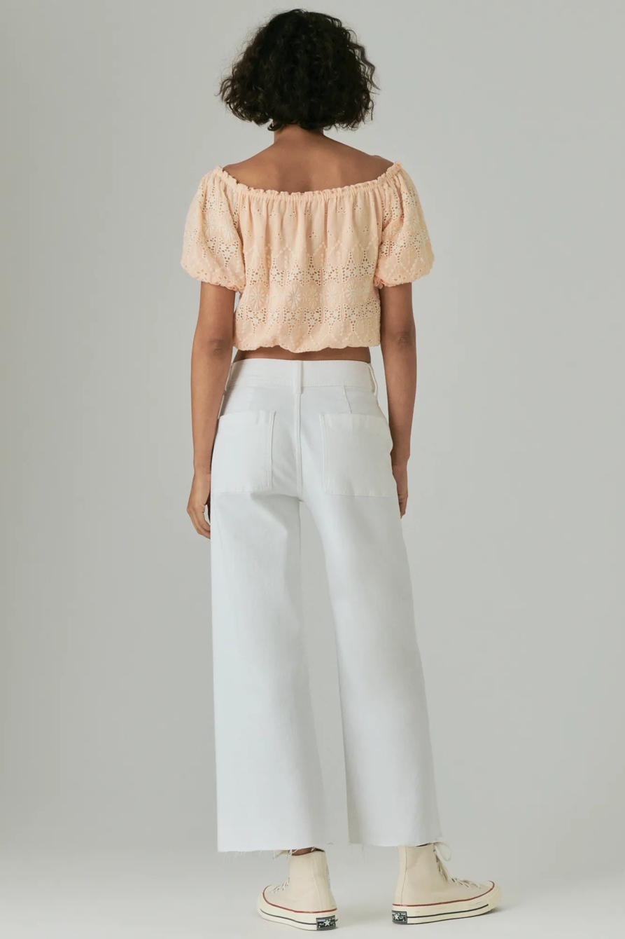 COLORED HIGH RISE WIDE LEG, image 3