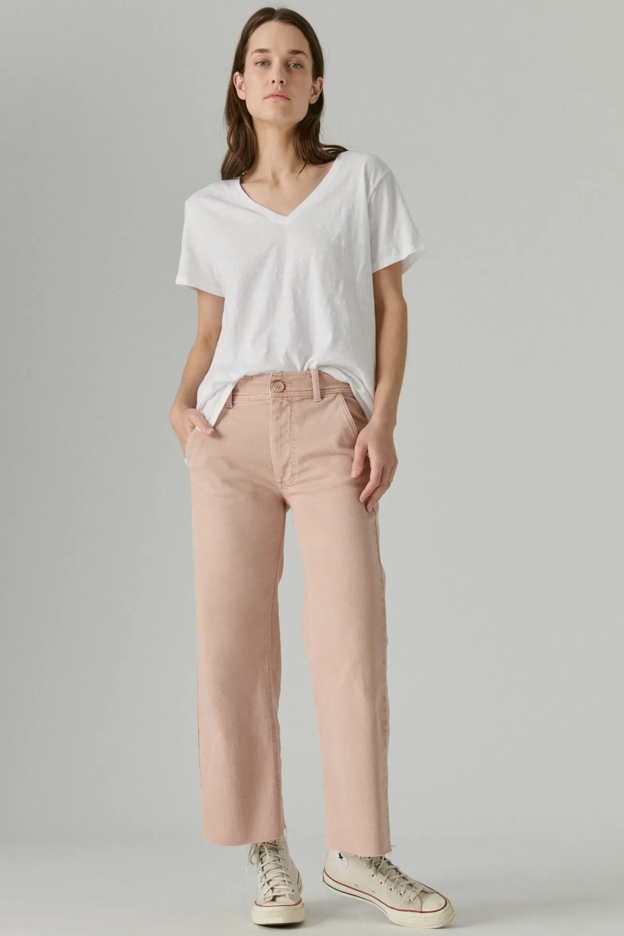COLORED HIGH RISE WIDE LEG, image 1