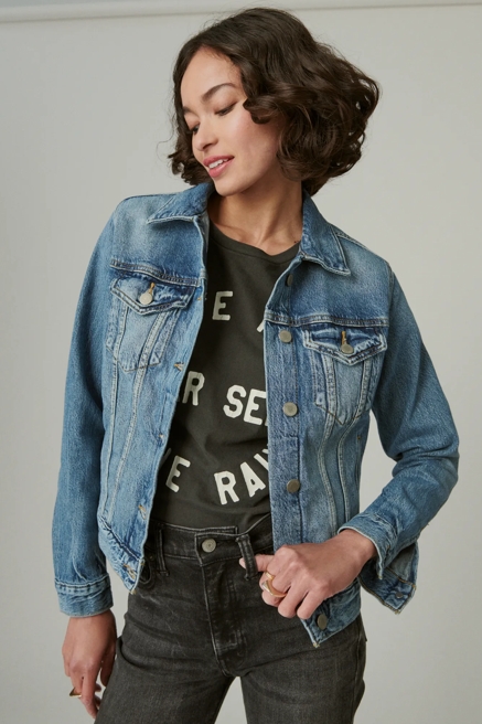 TOMBOY DENIM TRUCKER JACKET, image 1