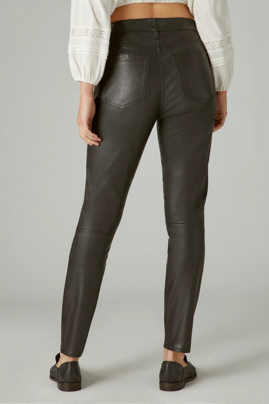 HIGH RISE BRIDGETTE SKINNY LEATHER PANTS | Lucky Brand HIGH RISE BRIDGETTE SKINNY LEATHER PANTS | Lucky Brand