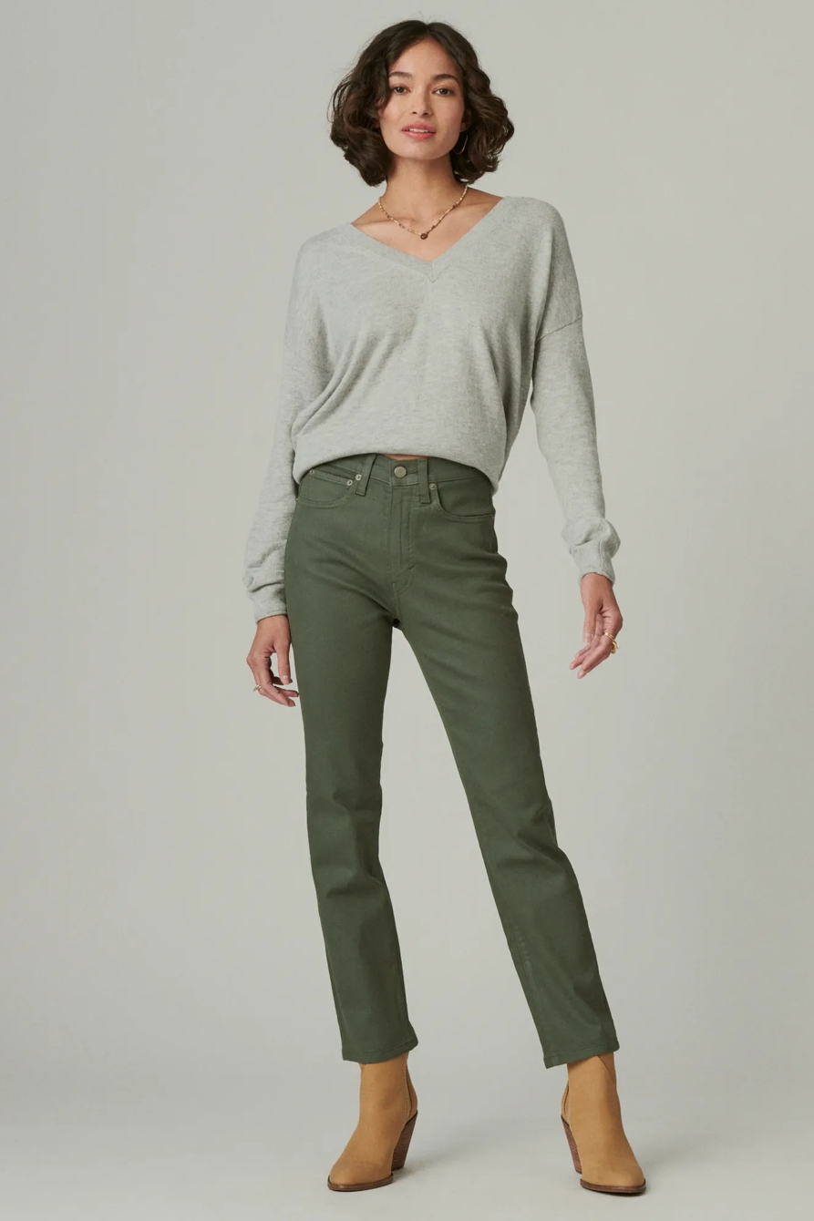 HIGH RISE ZOE STRAIGHT COATED JEAN, image 2