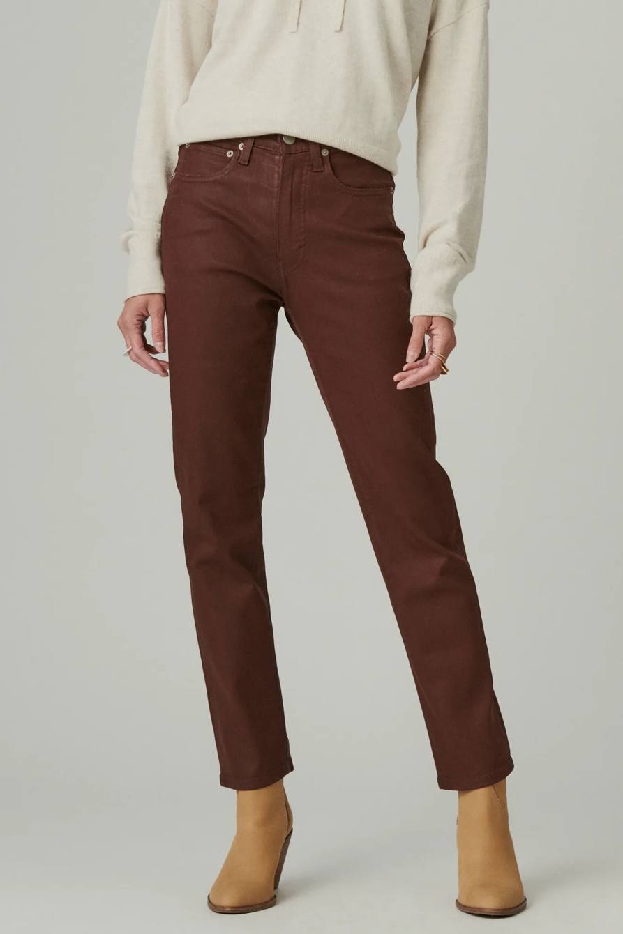 HIGH RISE ZOE STRAIGHT COATED JEAN, image 3
