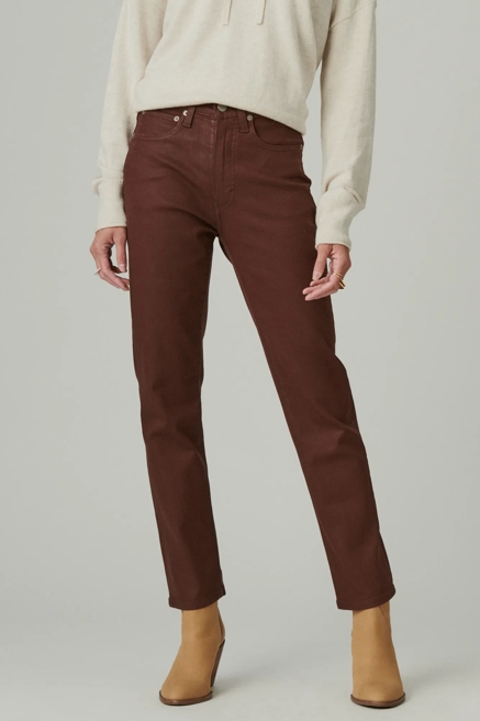 HIGH RISE ZOE STRAIGHT COATED JEAN, image 3