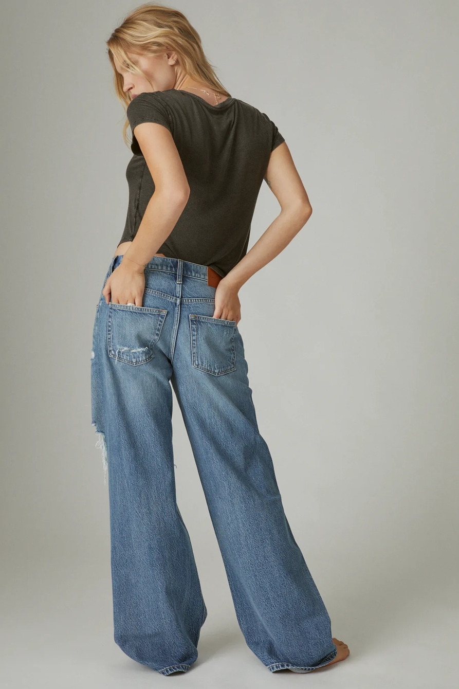 901 LOW-RISE WIDE LEG JEANS GLOWNY(グロウニー) ボトムス