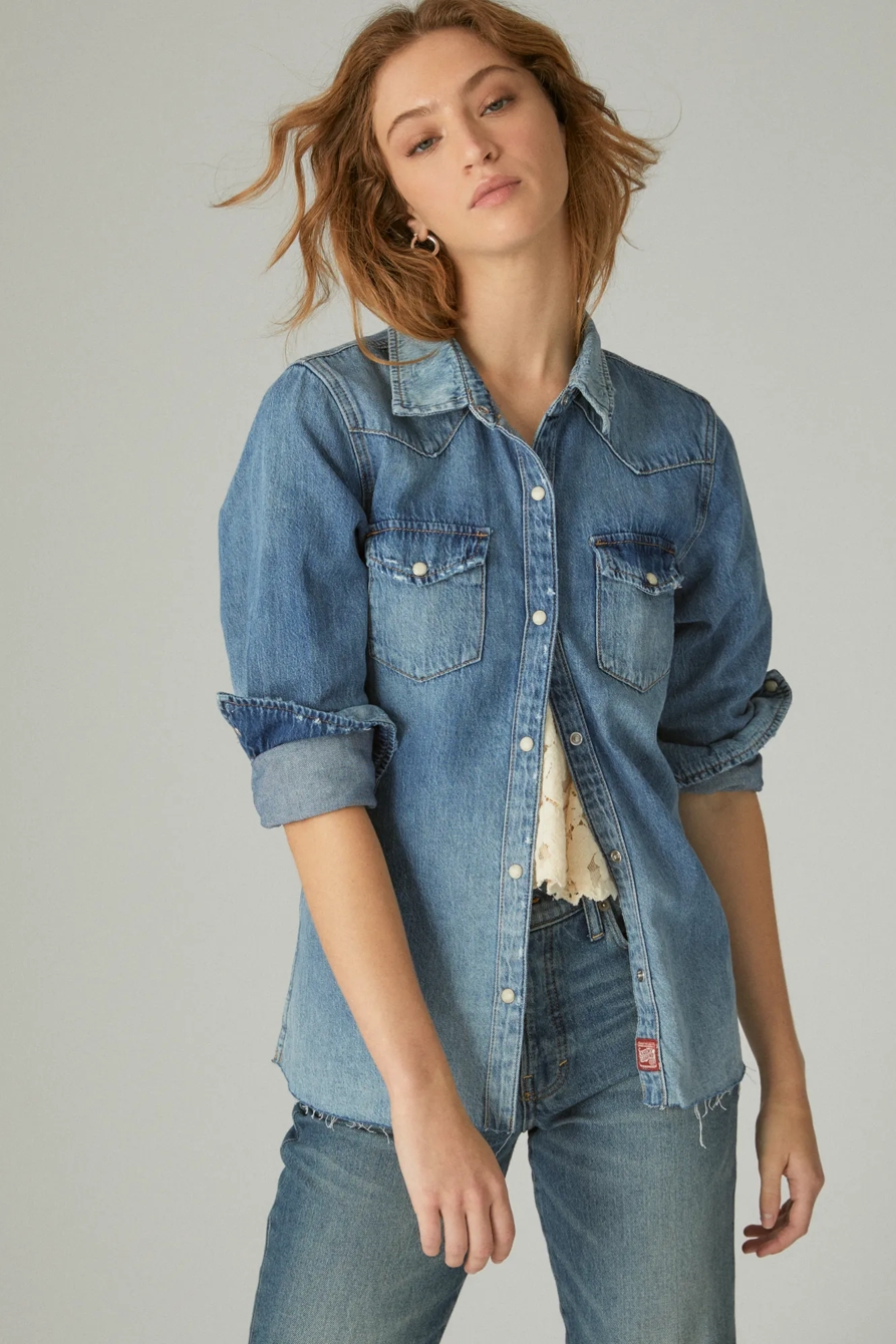 LUCKY LEGEND WESTERN EMBROIDERED SHIRT, image 2