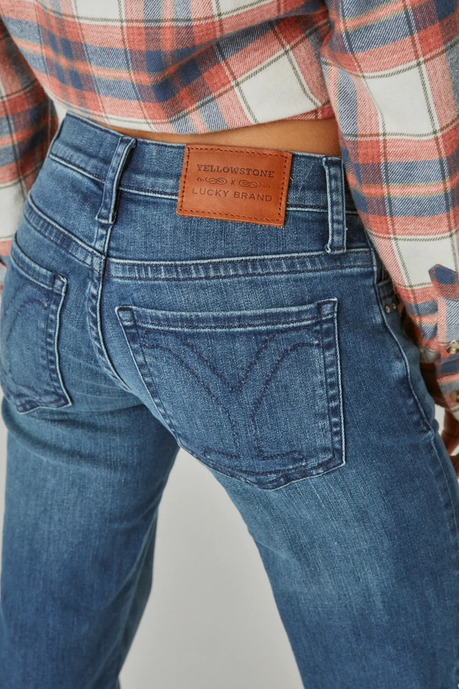 YELLOWSTONE BLUE THUNDER LOW RISE FLARE DENIM, image 4