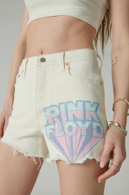 PINK FLOYD HIGH RISE MOM SHORT, image 4