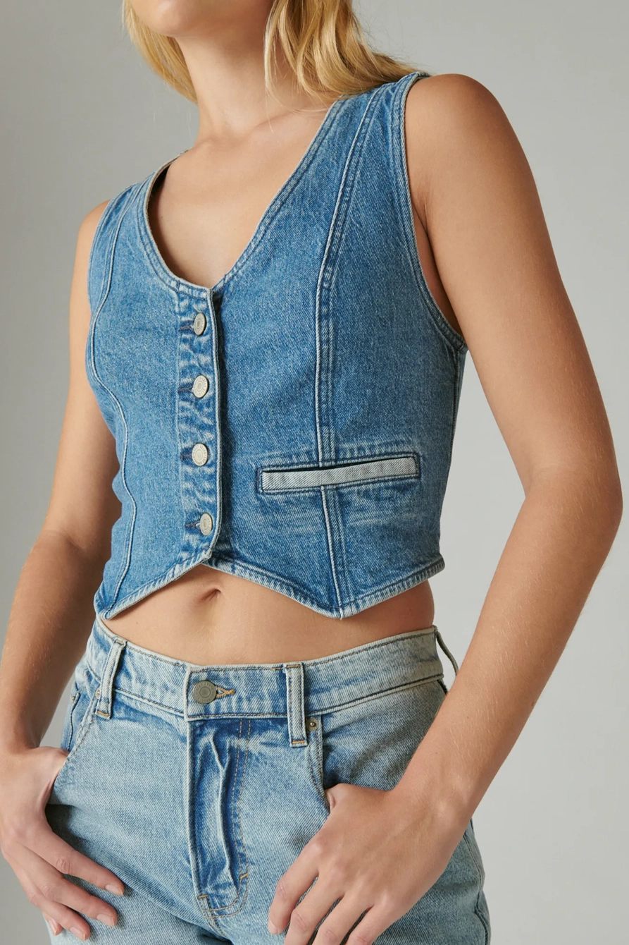 INDIGO DENIM VEST