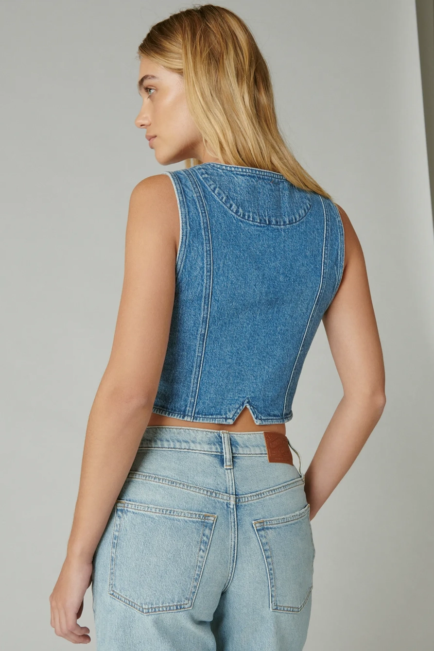 INDIGO DENIM VEST