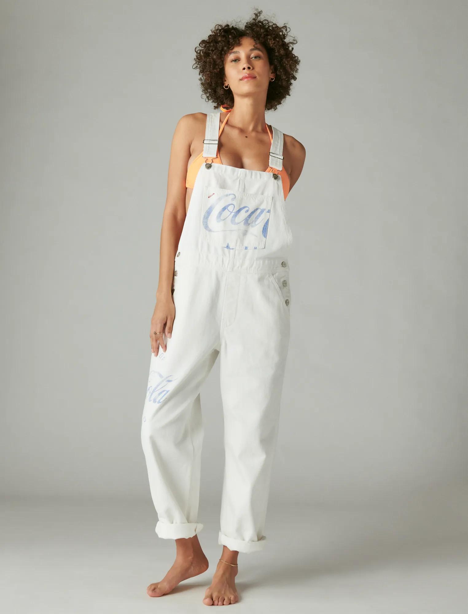 新品タグ付き　papier オーバーオール Cut overall White COCA-COLA OVERALL | Lucky Brand