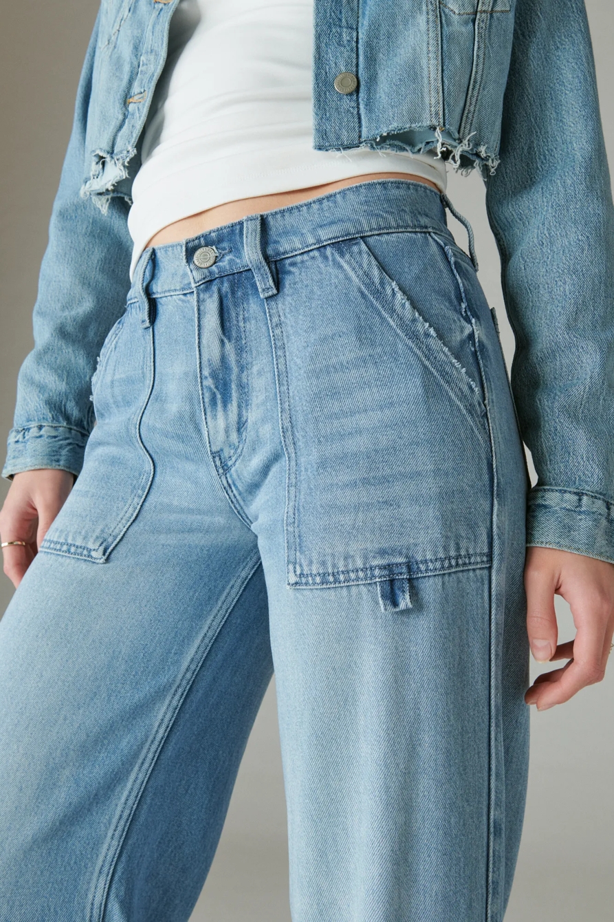 LIQUID DENIM LUXE CARGO PALAZZO, image 3
