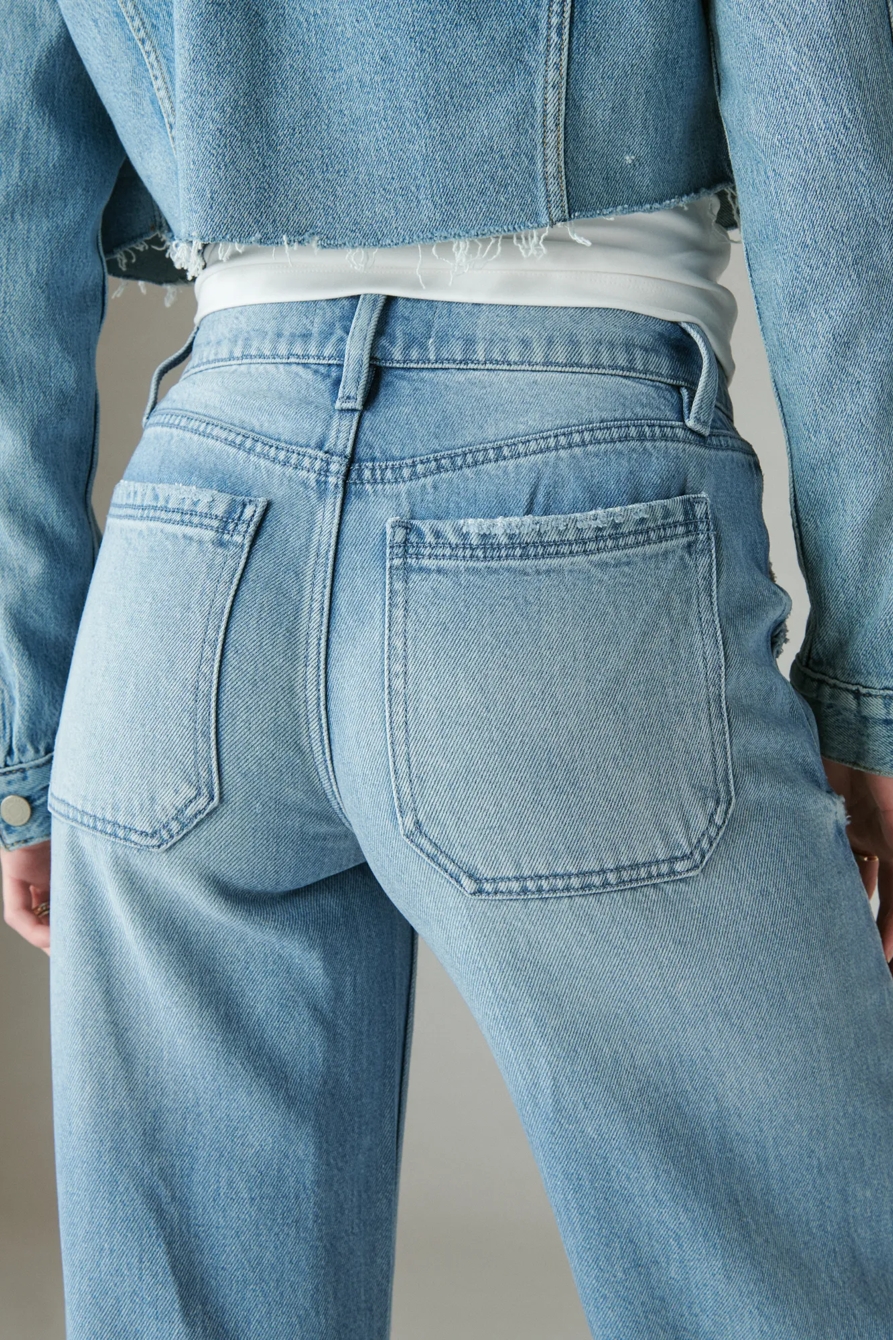 LIQUID DENIM LUXE CARGO PALAZZO, image 5
