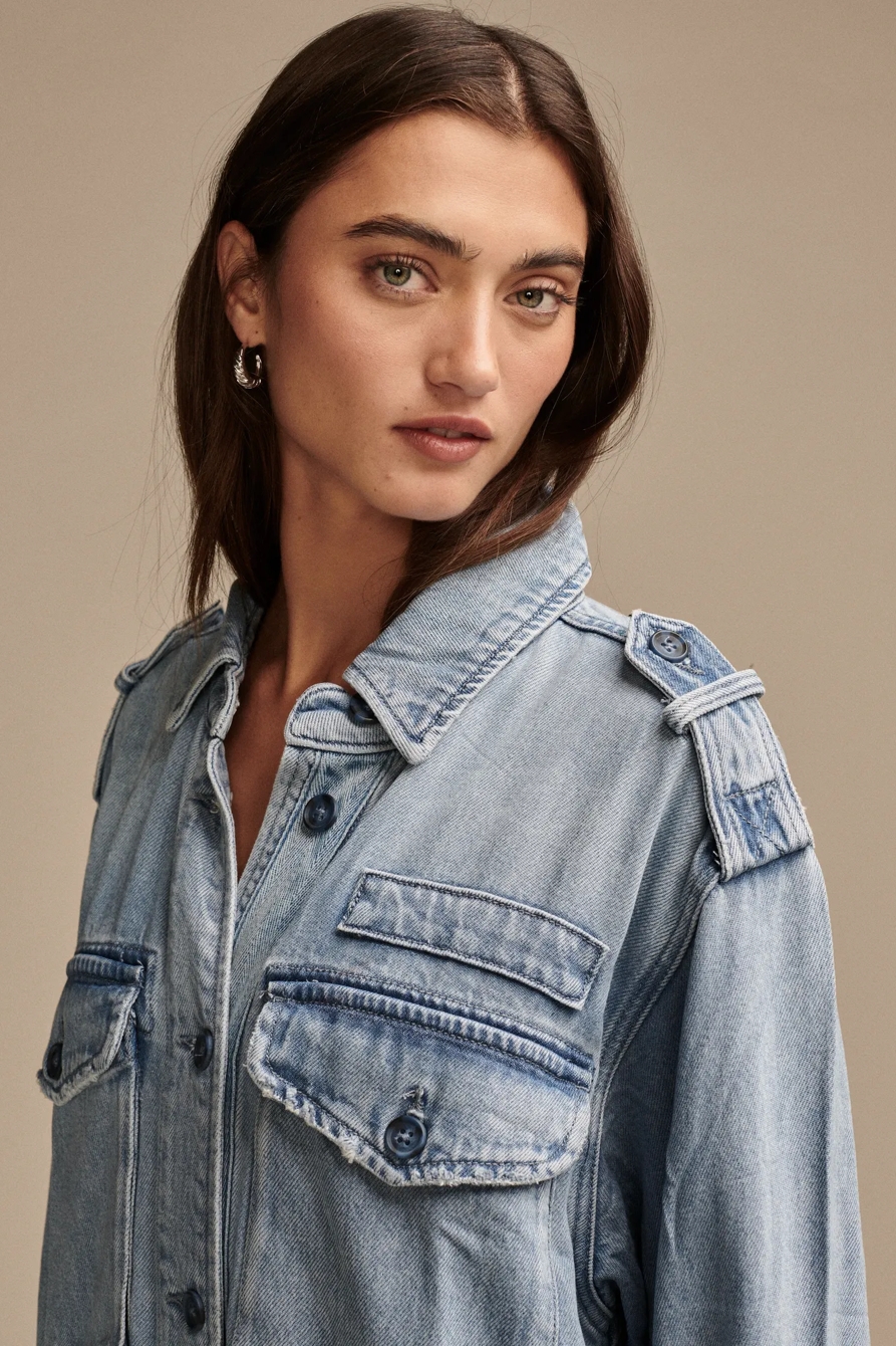 LIQUID DENIM LUXE UTILITY JACKET | Lucky Brand