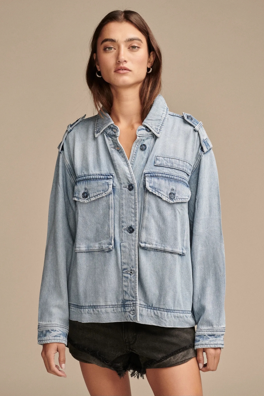 LIQUID DENIM LUXE UTILITY JACKET, image 4