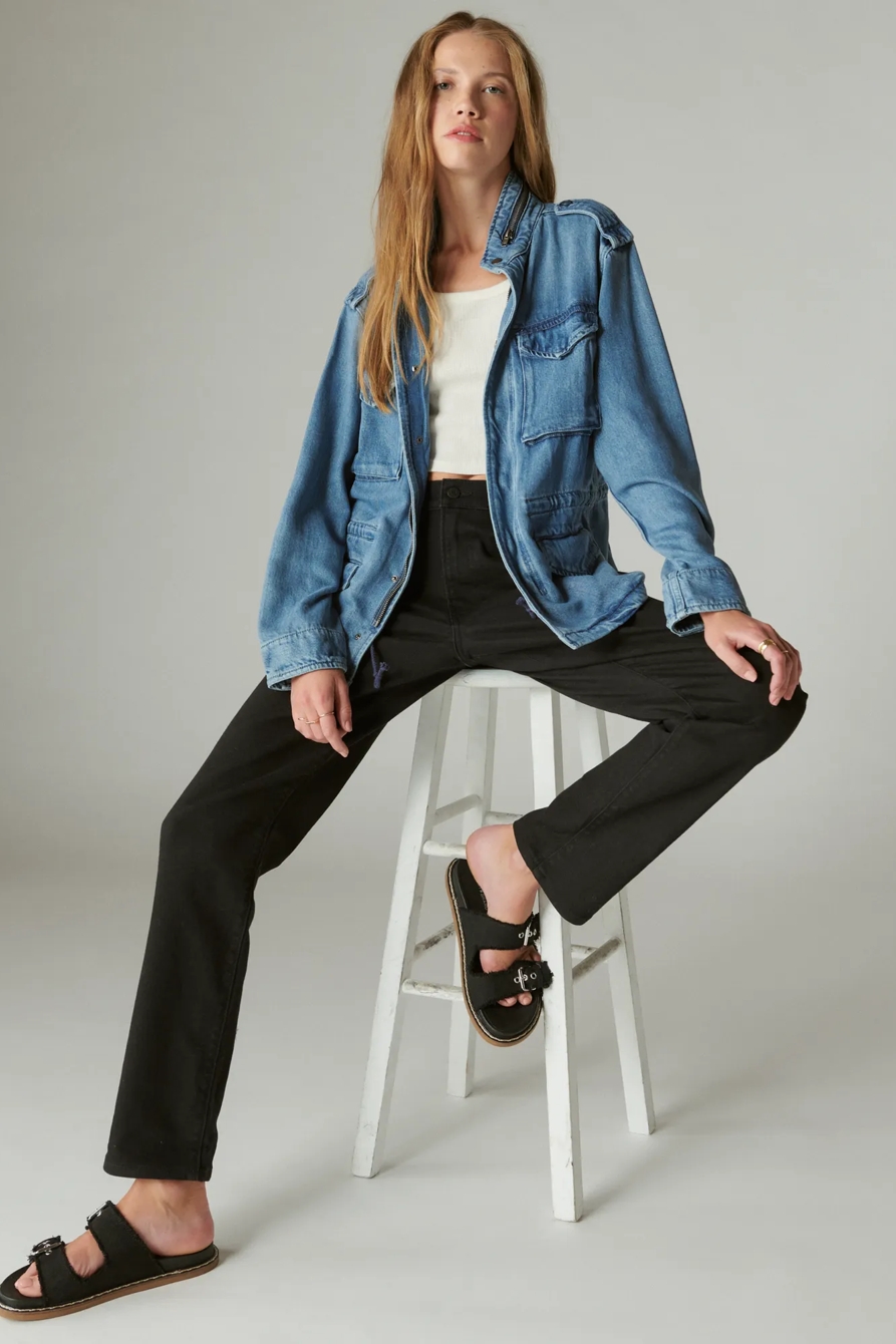LIQUID DENIM LUXE FOUR POCKET UTILITY JACKET, image 2