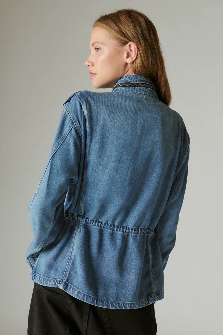 LIQUID DENIM LUXE FOUR POCKET UTILITY JACKET, image 3