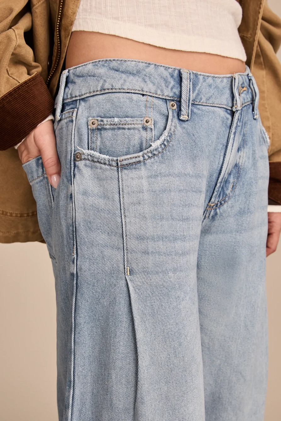 LIQUID DENIM LUXE PALAZZO