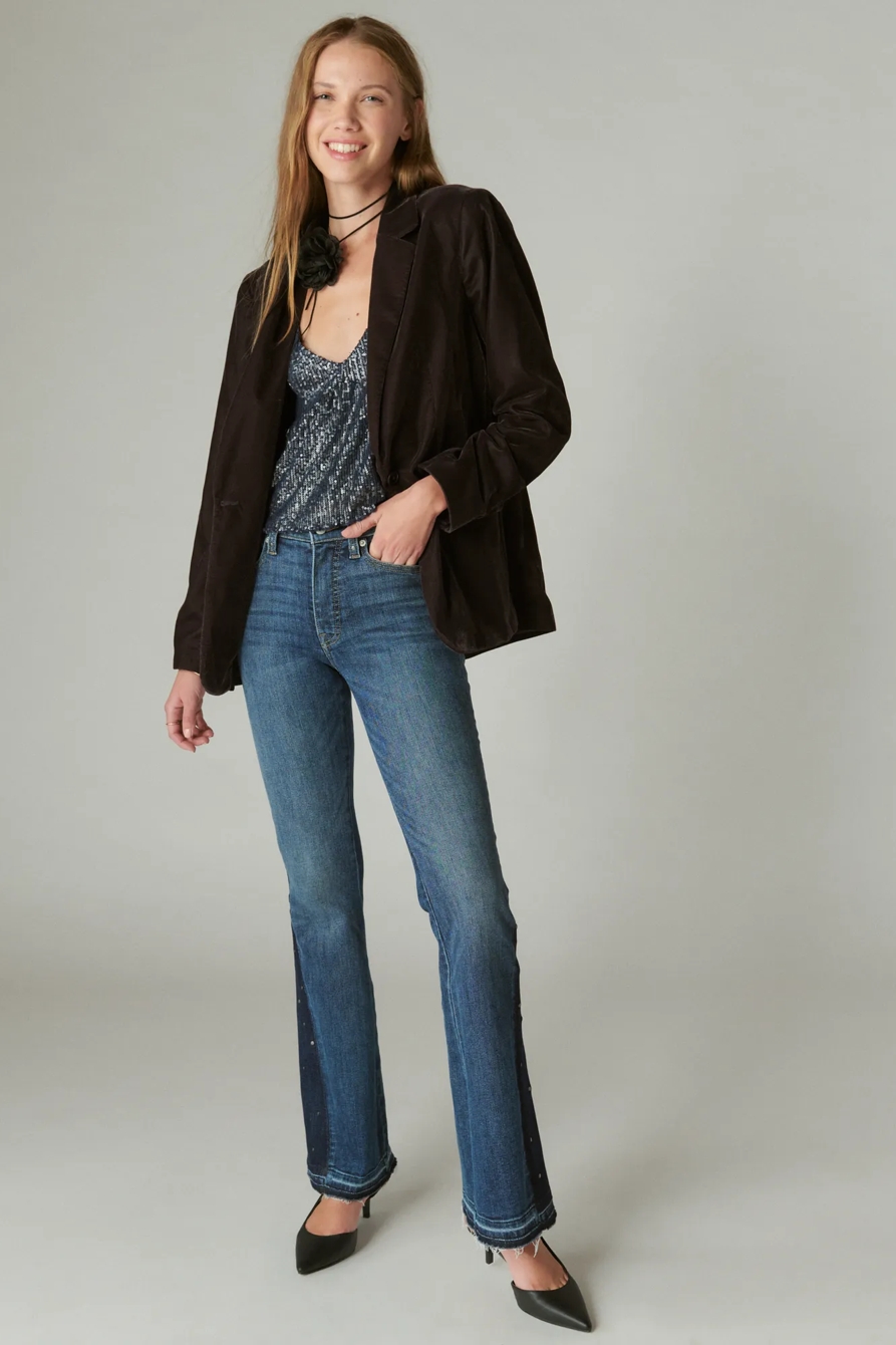 LUCKY LEGEND STUDDED HIGH RISE STEVIE FLARE, image 1