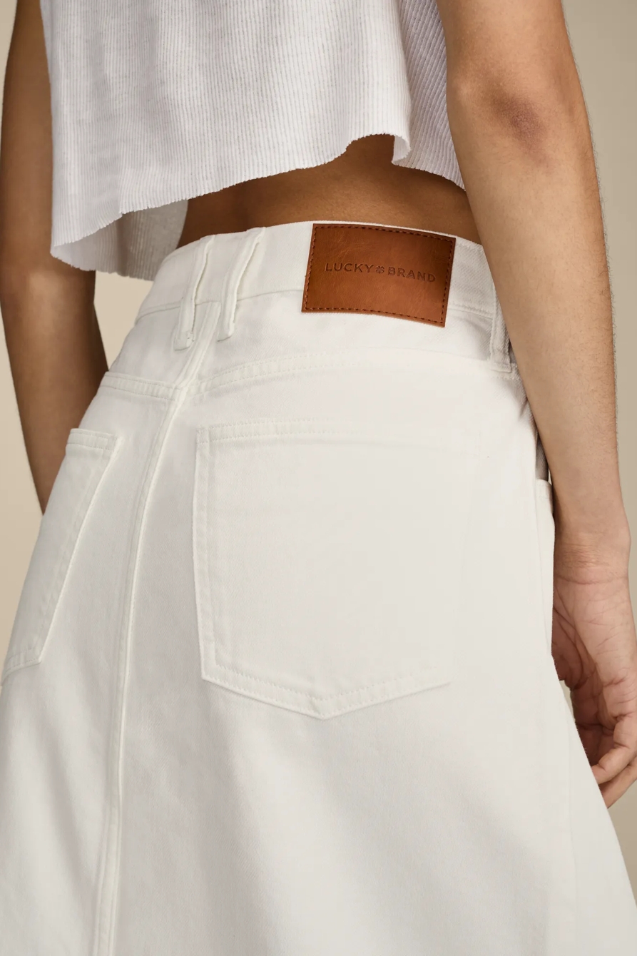 DENIM MAXI SKIRT WITH SLIT, image 5