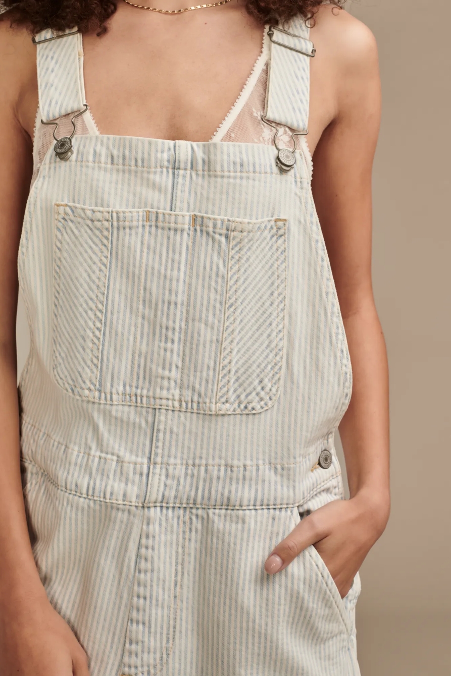 DENIM STRIPE ROMPER, image 5