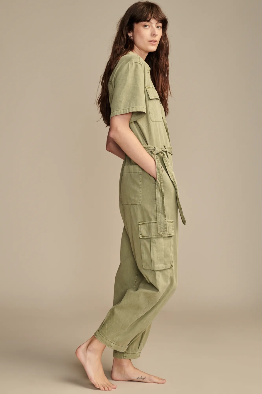 DENIM S/S UTILITY JUMPSUIT, image 4