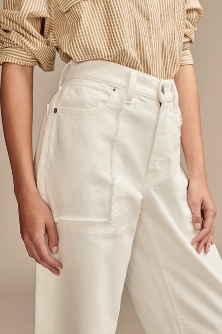 HIGH RISE PATCH POCKET WIDE LEG CROP, image 4