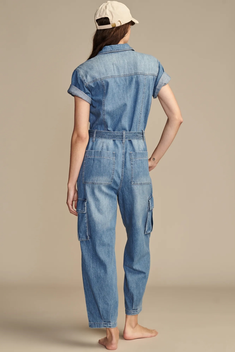 DENIM S/S UTILITY JUMPSUIT, image 3
