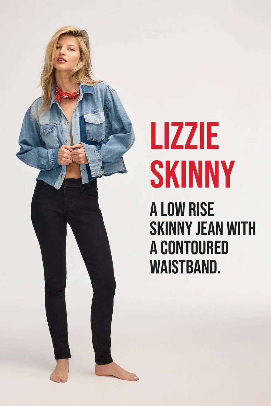 LOW RISE LIZZIE SKINNY, image 7