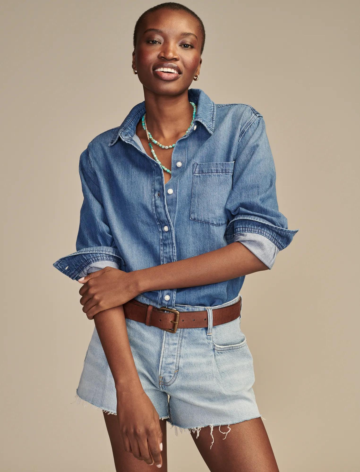denim utility shirt