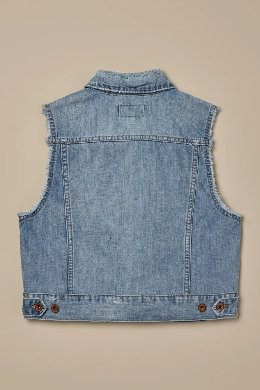 Lucky Brand One-Of-A-Kind Denim Vest, image 2