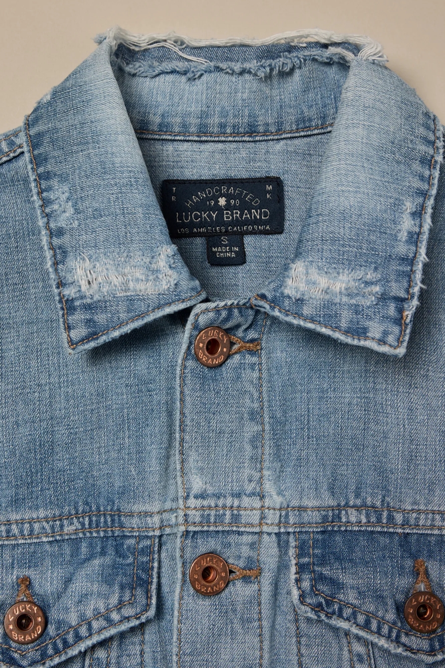 Lucky Brand One-Of-A-Kind Denim Vest, image 3